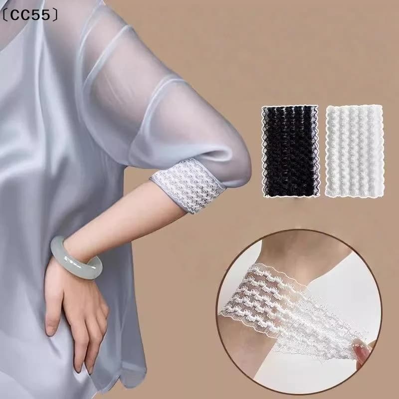 2Pairs Adjustable Arm Band Access Shirt Sleeve Fixer Hand Sleeve Wrist Ornament For Men And Women Elastic Sleeve Tightener〔CC55〕