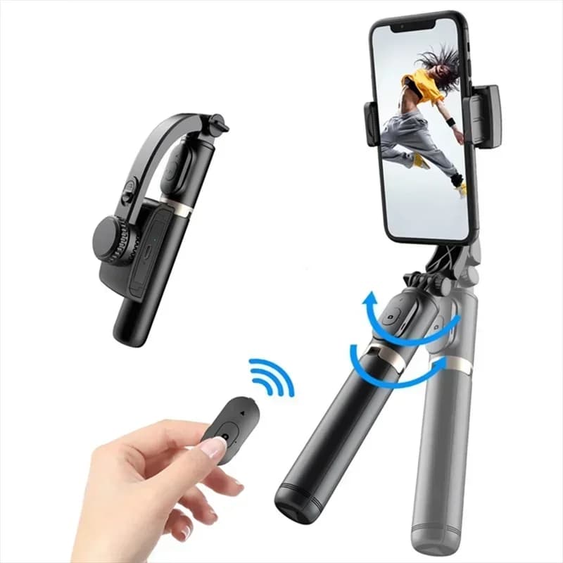 Vendita calda 2025 Dotato di stabilizzatore per selfie stick con asta telescopica da 750 mm in lega di alluminio per treppiede