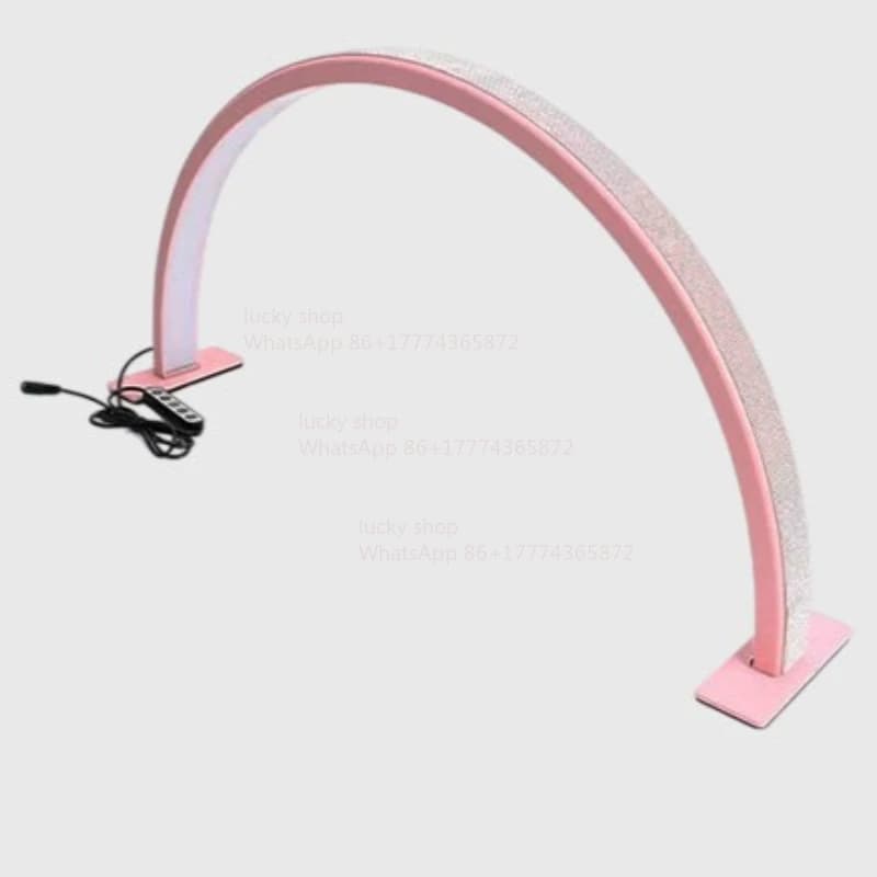 Lampada da Tavolo per Nail Art, Illuminazione Curva a Forma di U, Luce da Scrivania Avanzata per Nail Art a Mezza Luna