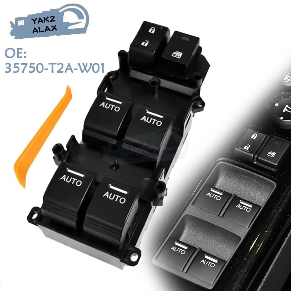 Per Honda Accord 2013 2014 2015 2016 2017 Master Power Finestra Interruttore di Controllo 35750-T2A-W01 Pulsante Regolatore di Vetro Pezzi di Ricambio
