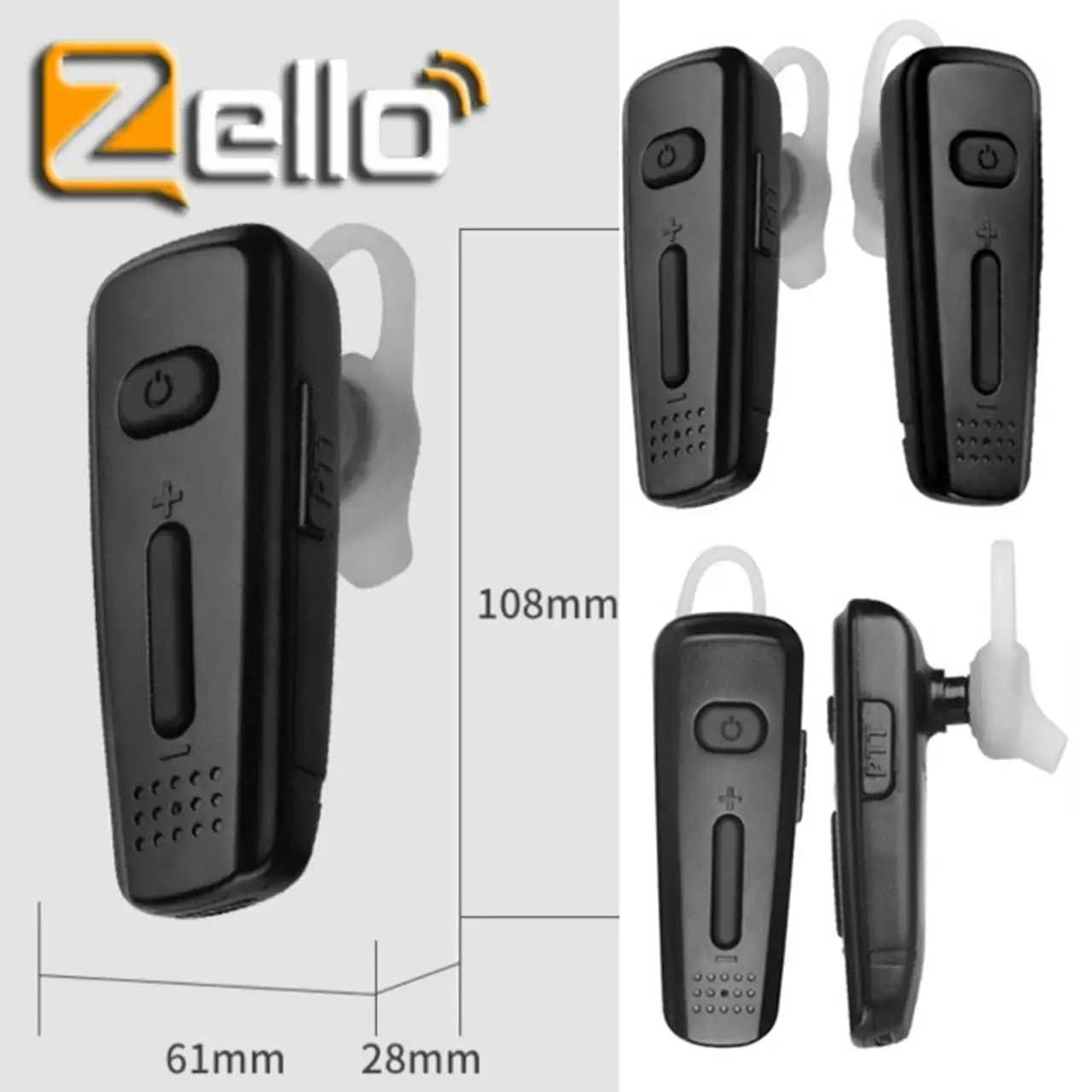 Auricolare Bluetooth per Zello Walkie Talkie Ptt Auricolare PTT reale