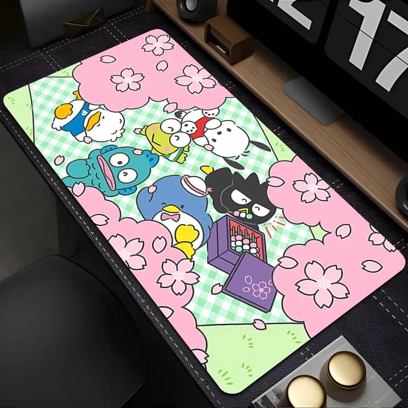 Mouse Mat Kero Kero Keroppi 90x40 cm Gamer alfombrilla Gamer alfombrilla Computer Desk Mat Keyboard Laptop Varmile Mouse Mat