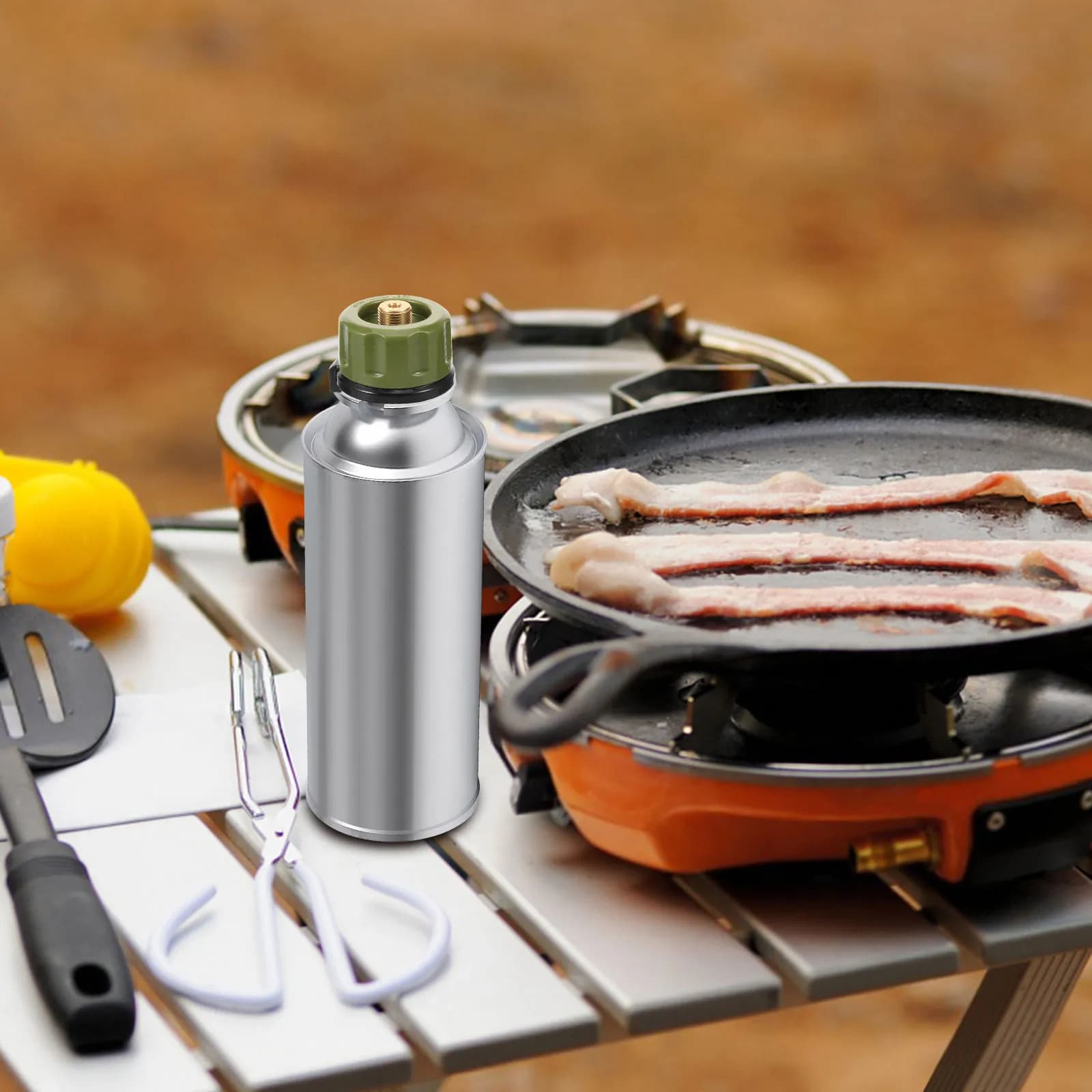 Convertitore per bombole di propano piccole, adattatore in ferro professionale per bombole di gas, strumento per campeggio e barbecue all'aperto, strumento per il riempimento di propano
