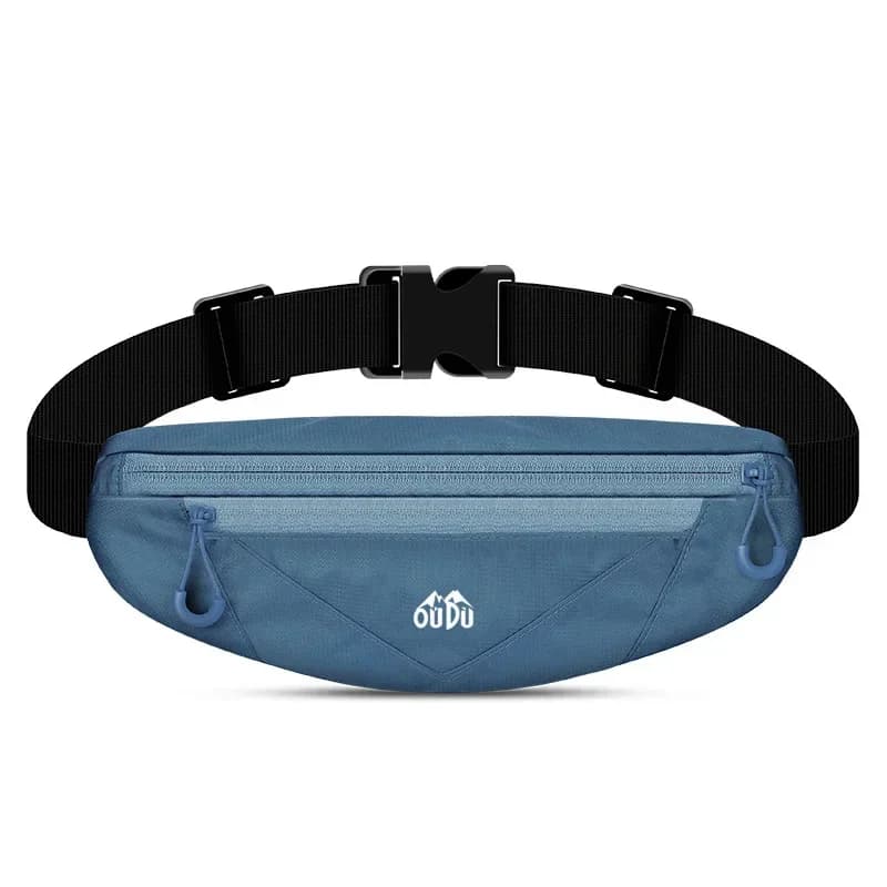 Unisex Running Double Zipper Pocket marsupio cintura sportiva cintura palestra Yoga marsupio cellulare Wasit portafoglio 2024