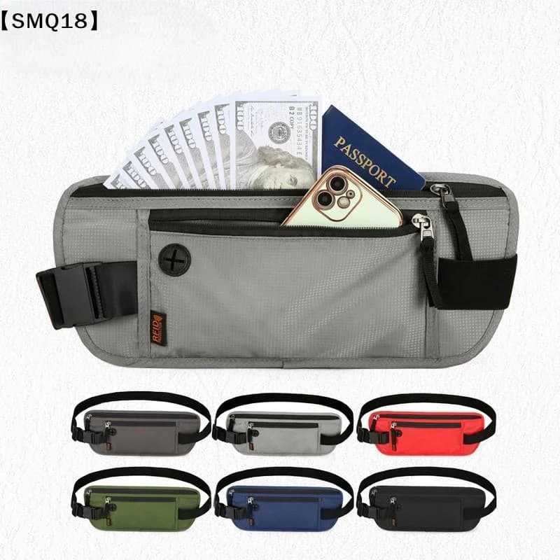 Anti-Theft Travel Hidden Waist Bag Unisex Multi-Functional Close-Fit Passport & ID Holder Splash-Resistant Lightweight Bag【SMQ】