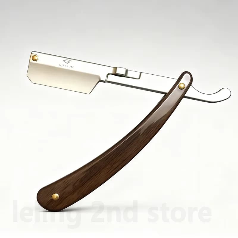 Stainless Steel Foldable Shaving Knife Barba Straight Razor Hairdresser Tool Man Manual Convenience Haircut Razor Barbeador