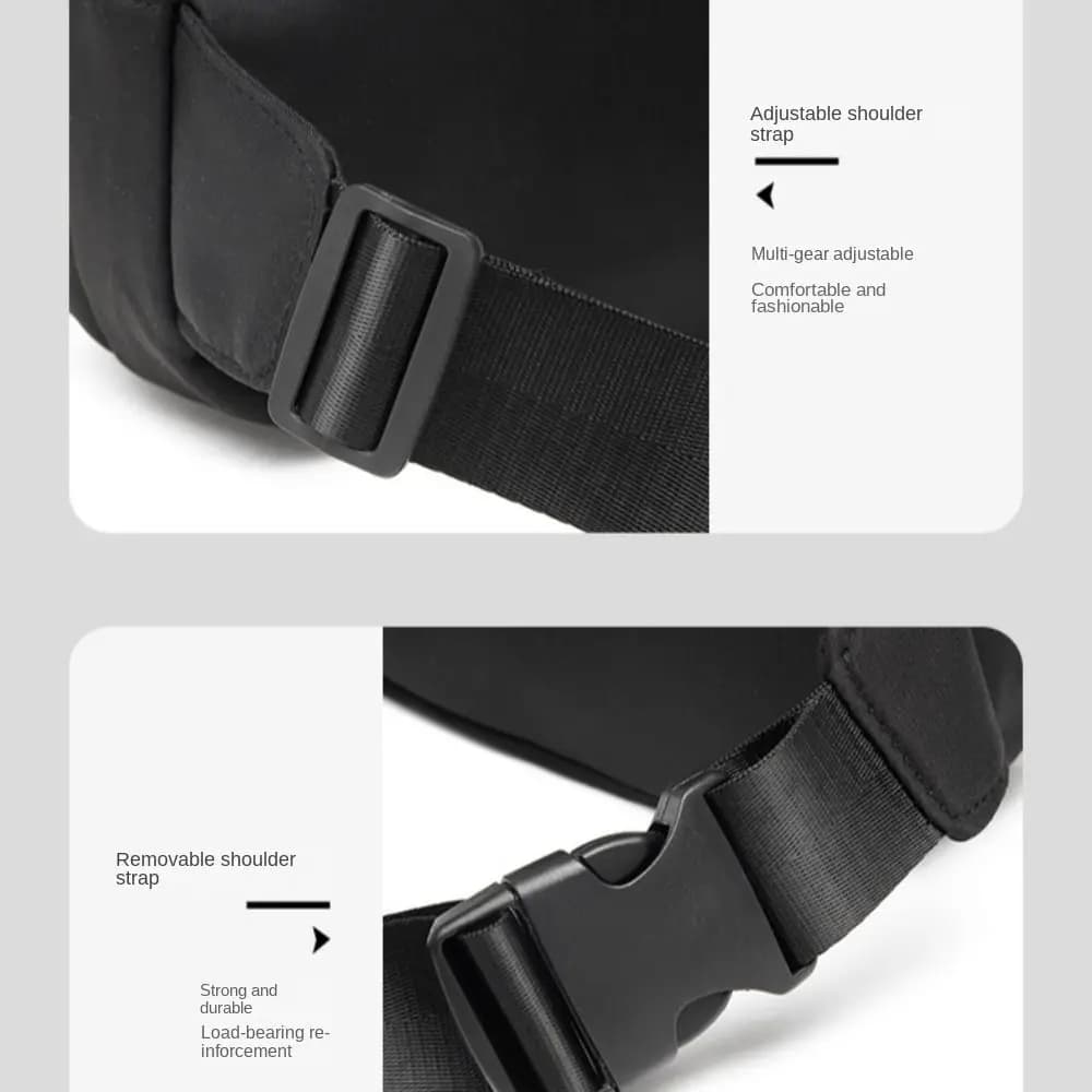 Oxford Cloth Multifunctional Waist Bags Trendy Stylish Crossbdoy Chest Bag Lightweight Casual Women Running Pouch Belt