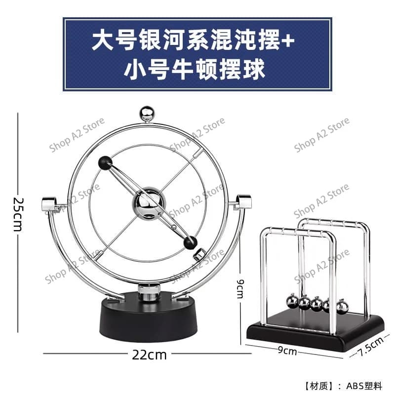 Newton pendulum perpetual motion machine instrument maglev chaos small ornament desk creative home decoration modern simplicity