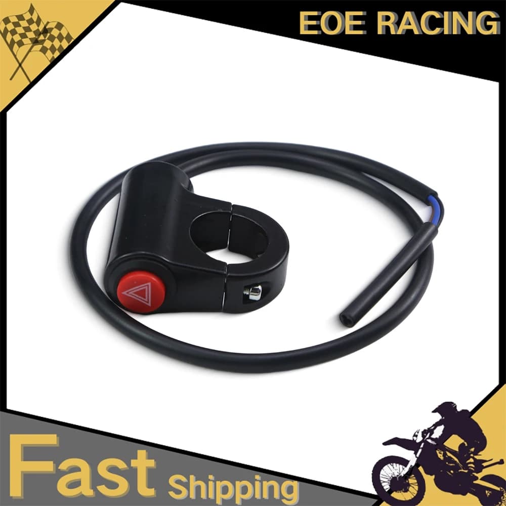 Moto Emergency Signal Flasher Switch Double Flash Warning Light Control Button For Motorcycle Electric Bike