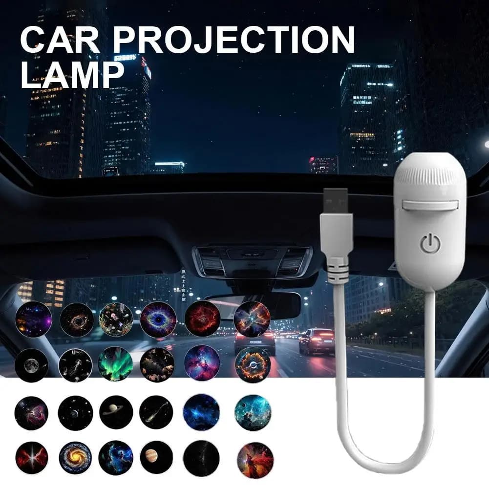 NUOVO Proiettore di Stelle Mini 2-in-1, Luce Notturna HD Romantica, Lampada d'Ambiente Alimentata USB per Interni Auto e Decorazione Camera da Letto