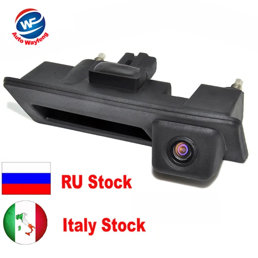 Custodia per telecamera di Backup retrovisore parcheggio con maniglia Runk impermeabile CCD per Audi/VW/Passat/Tiguan/Golf/Touran/Jetta/Sharan/Touareg