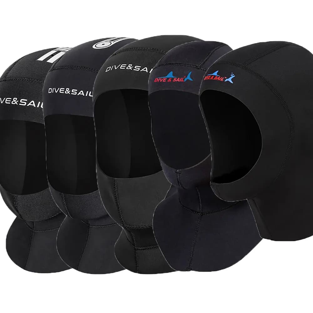 5 MILLIMETRI/3 MILLIMETRI/1 MILLIMETRI Neoprene Diving With Hood Men Women Addensate Solar Protection Deep Diving Head Deep Surf Underwater Fishing Anti-cold diving hat