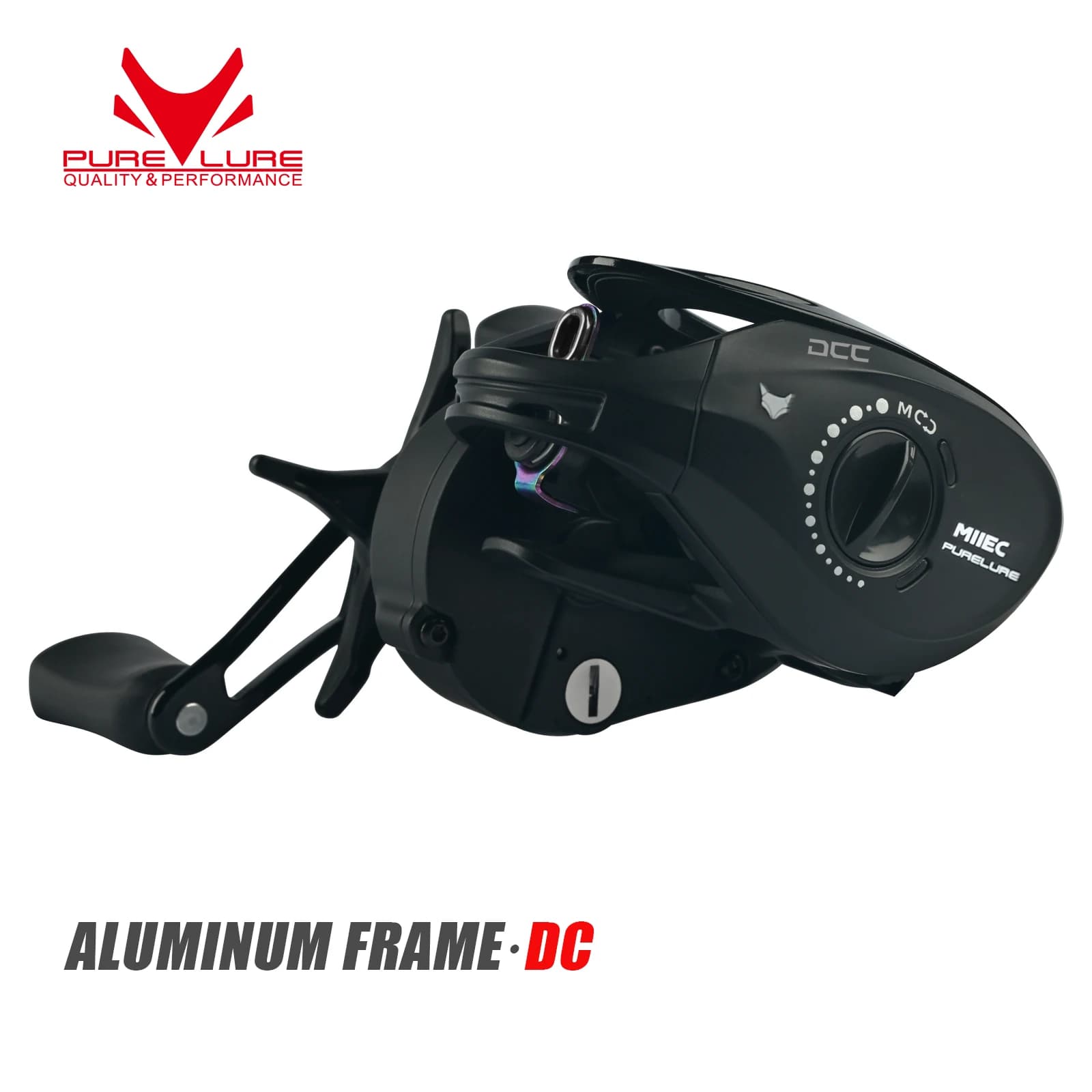PURELURE BFS DC Telaio in lega di alluminio 9,58g Bobina ultraleggera BFS FINESSE Baitcasting Reel Baitcast Bobina di pesca per Shad Trota