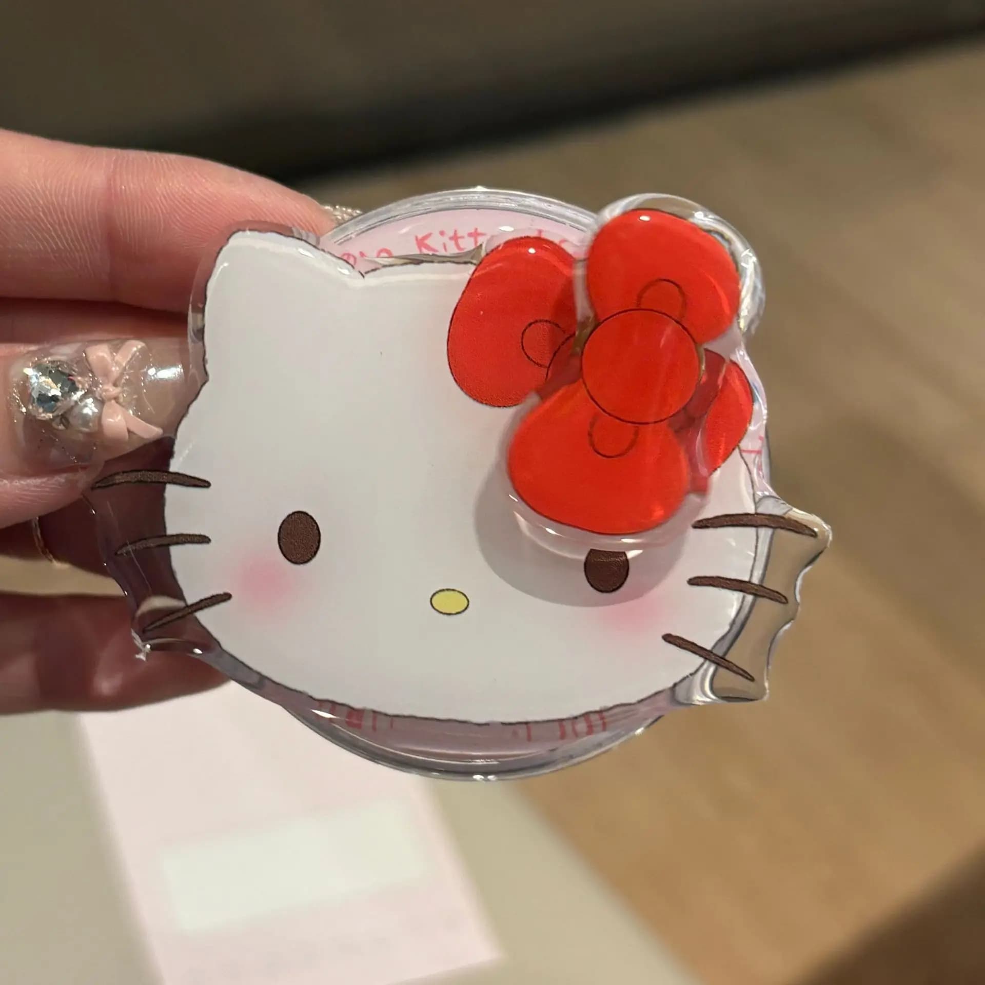 For Magsafe Magnetic Phone Griptok Grip Tok Stand Cute Hello Kitty Rotate For iPhone Foldable Wireless Charging Case Holder