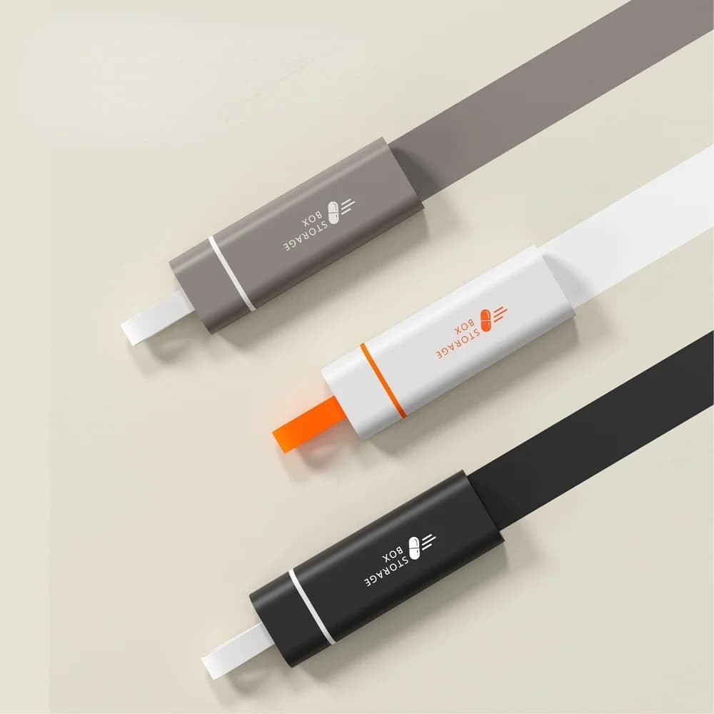 Nuovo Contenitore Portatile Premium a 3 Scomparti per Pillole da Viaggio, Organizzatore per Compresse, Vitamine, Medicinali e Oli di Pesce