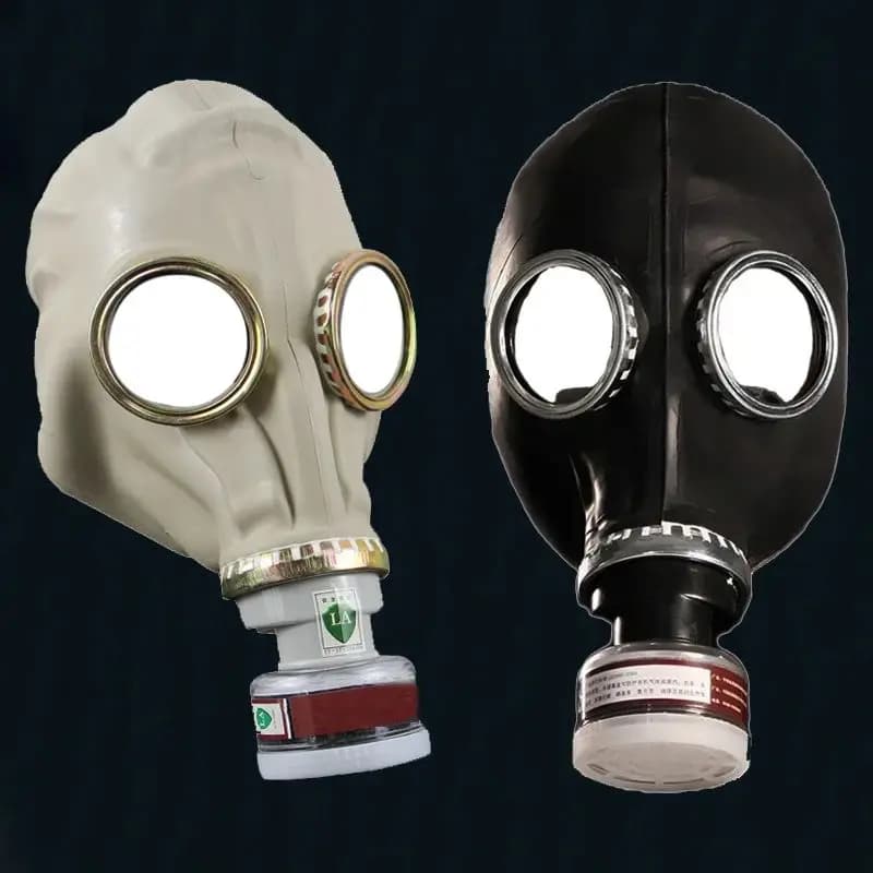 64 Type multipurpose mask complete antigas black breather mask prevention chemical safety paint pesticides natural rubber mask