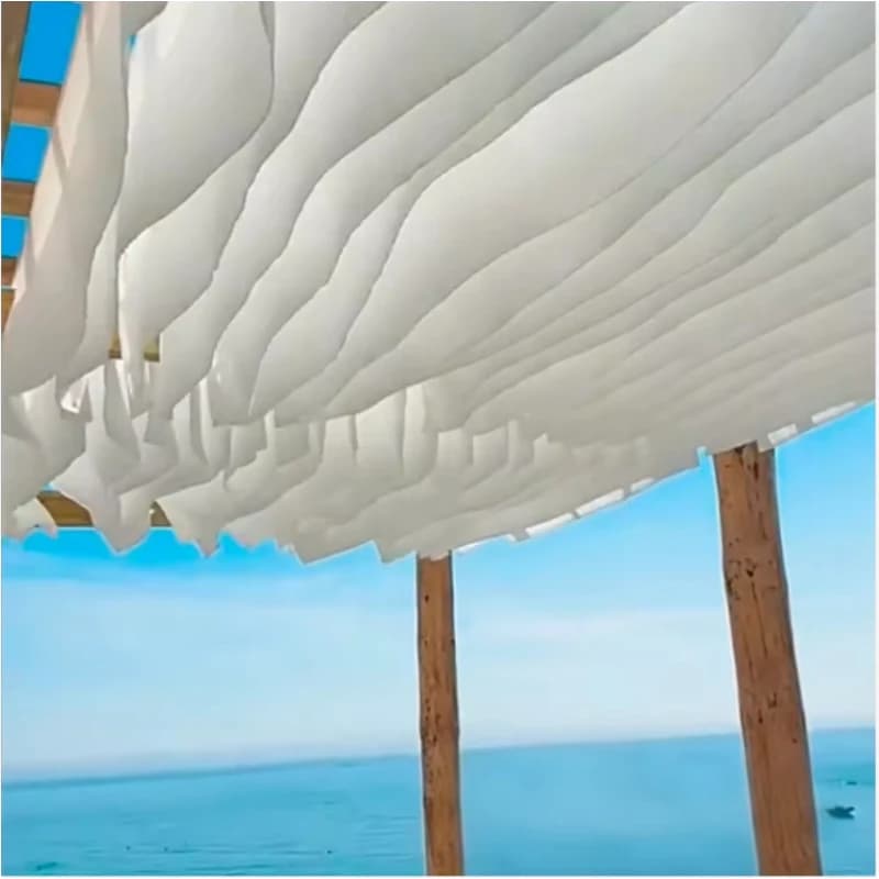 40M Long Ceiling Drapes Wedding Fluttering Drapes Homestay Hotel Balcony Corridor Decoration Hotel Outdoor Scenic Area Drapes