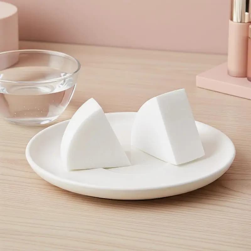 1-30Pcs Triangle Soft Makeup Sponge Wet And Dry Use Fan Shaped Puff Foundation Concealer Smearing Powder Puff Cosmetics Tool