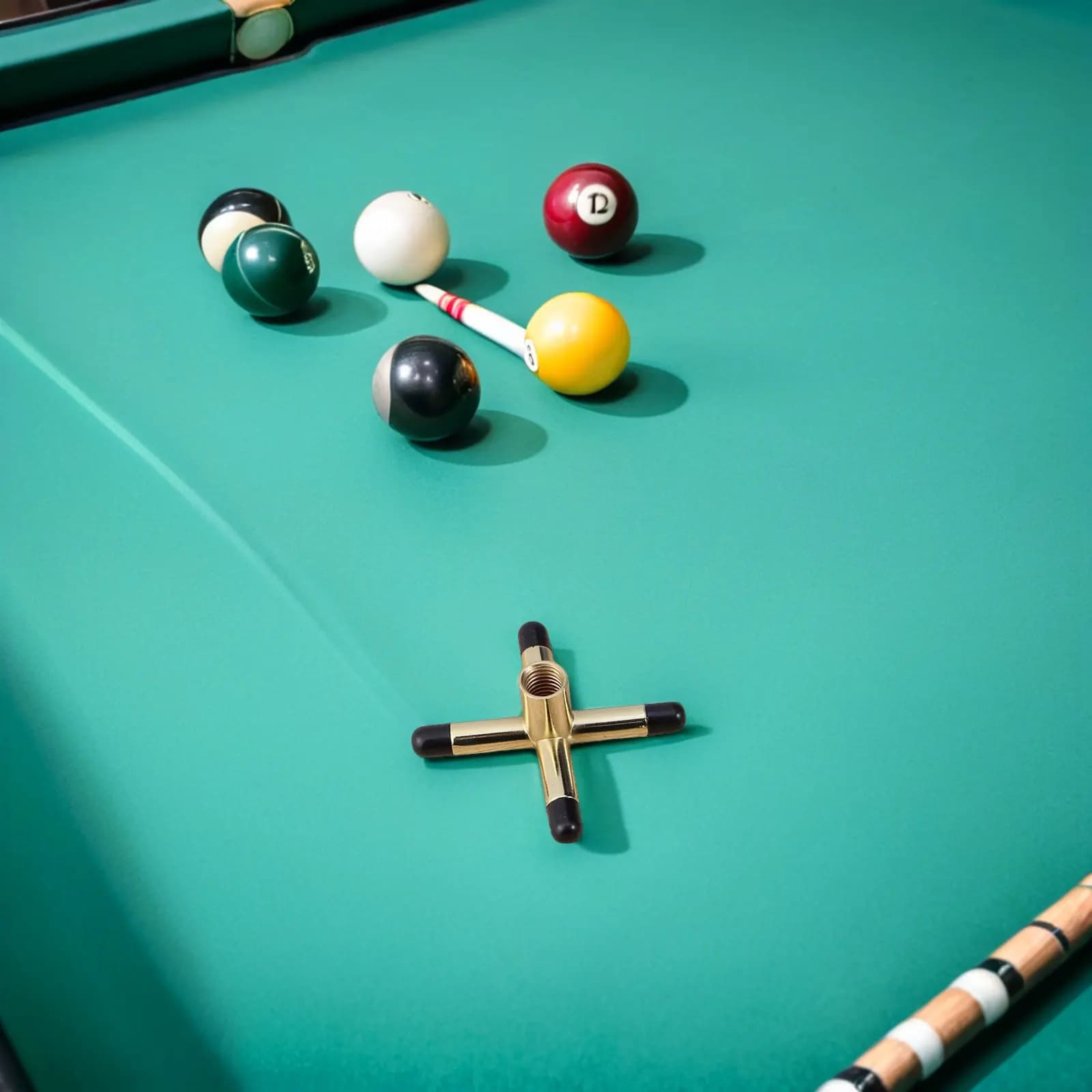 Set di 3 Punte per Stecca da Biliardo, Ricambio per Stecca da Snooker, Supporto Antiscivolo per Tavolo da Biliardo