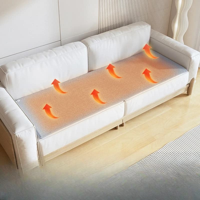 Coperta elettrica per divano in inverno Cuscino del sedile riscaldante elettrico per piccolo ufficio Scaldapiedi riscaldante