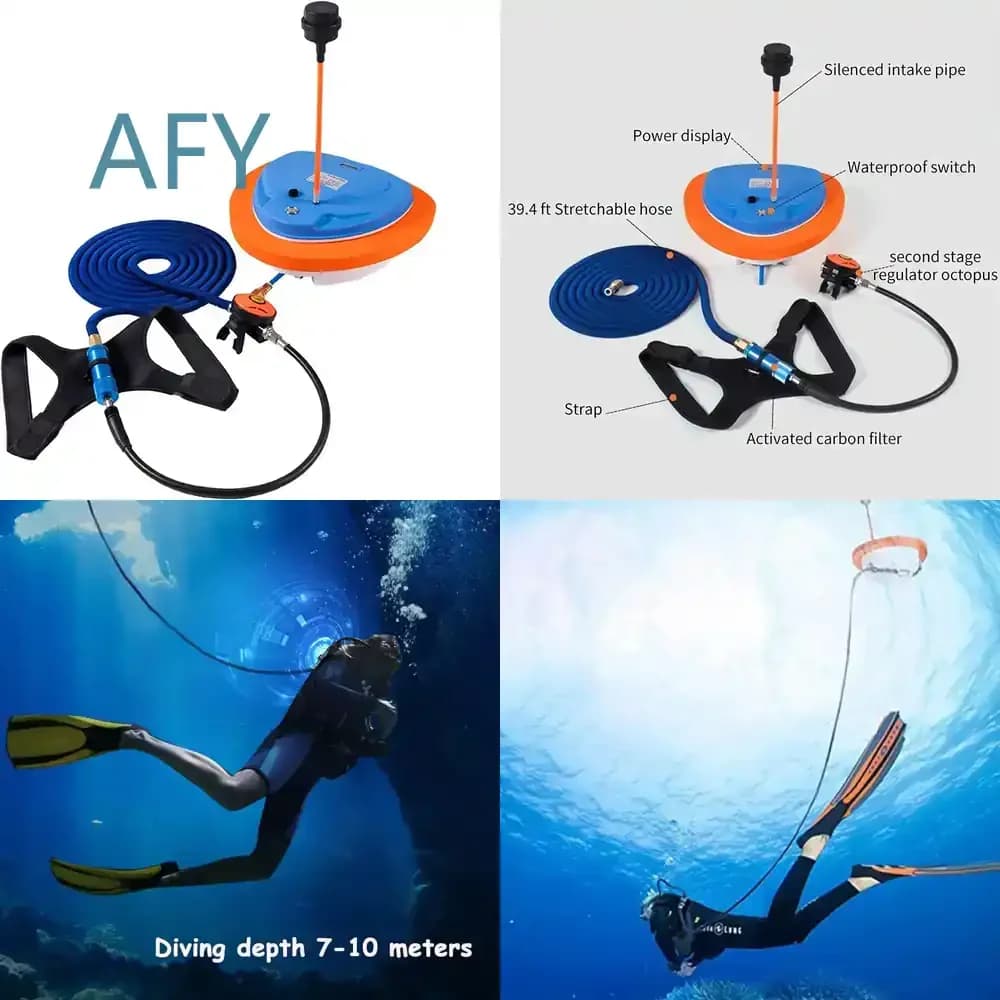 Z270 Mini Hookah Diving Compressor for Scuba Diving Gear for Underwater Breathing System for Snorkeling Equipment for Diving
