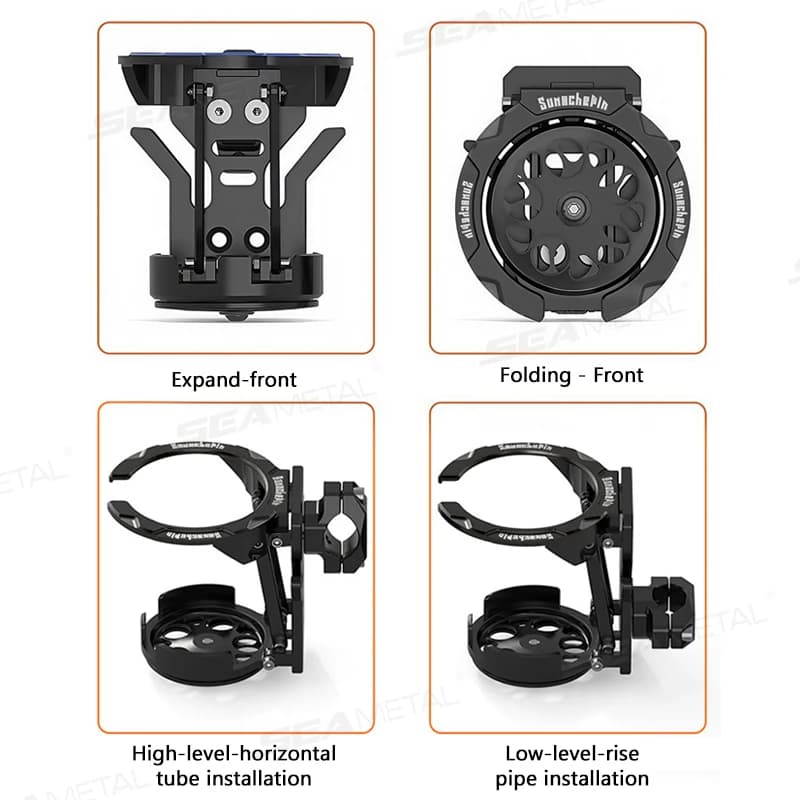 SEAMET New Style General Bicycle Carriers for Motorcycle Modified Accessories Water Cup Bottle Water Bottle Foldable and Swivel