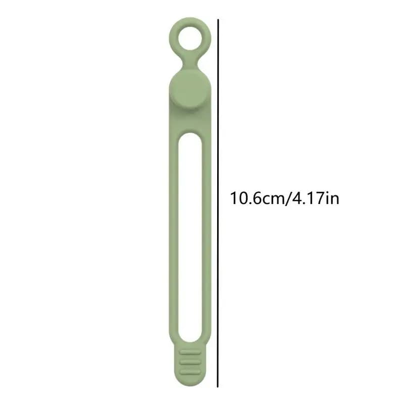 10 fascette in silicone per cavi, organizer per cavi, fascette riutilizzabili, organizer da viaggio per cavi, fascette elastiche carine, fascette per fili