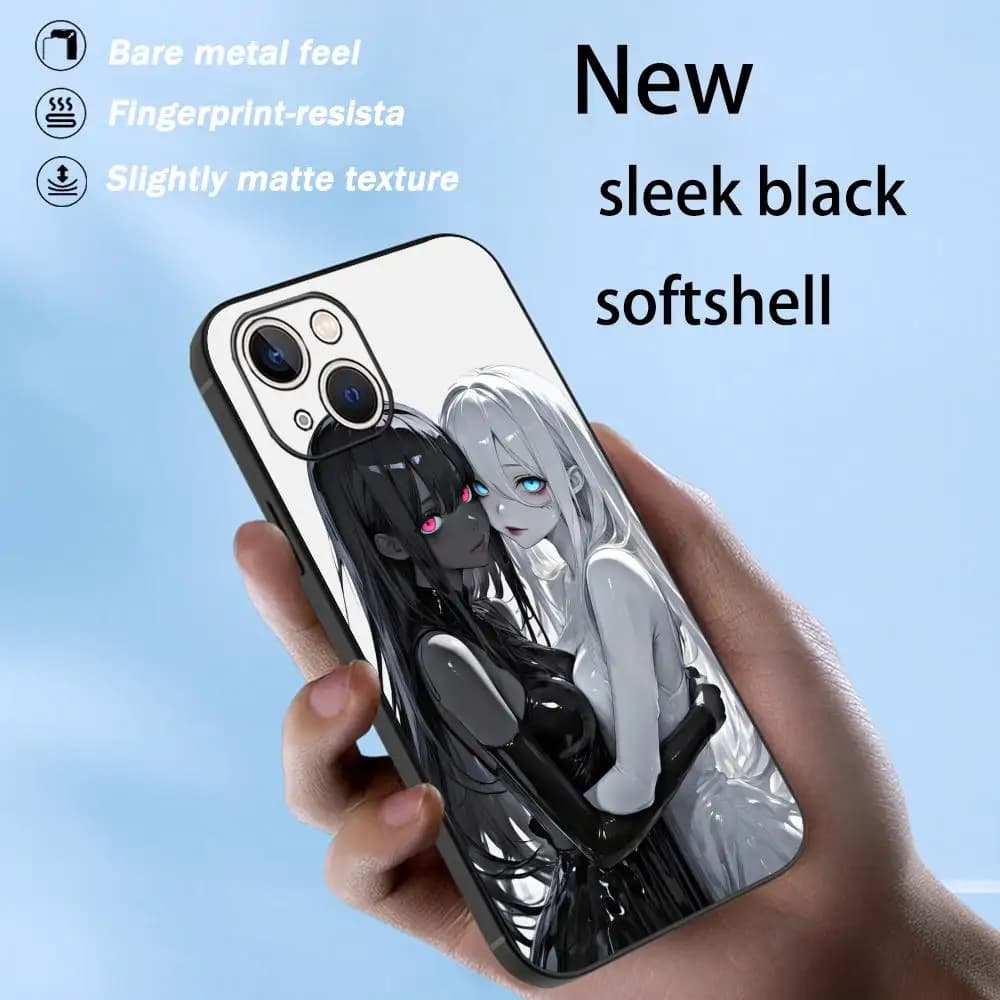 Yandere Girl poster cool Phone Case For iPhone 17 16 e 15 14 13 12 Plus Mini Pro Max Soft black Shockproof Cover