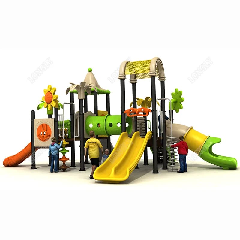 Scivolo per Bambini di Alta Qualità per Giardino, Scuola, Attività Educative e Parchi Giochi all'Aperto, Realizzato in Plastica LLDPE
