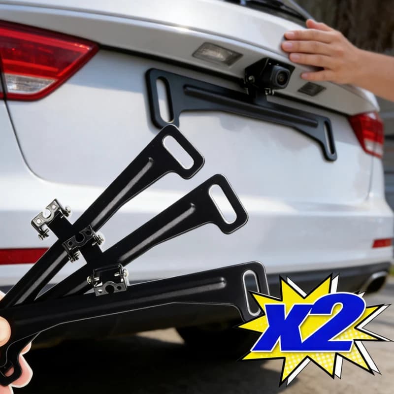 Decorative Support for Targa Auto Style American, for Camera Rear, Targa Support, Dash Cam, Mirror Retrovisor 1/2 Pieces