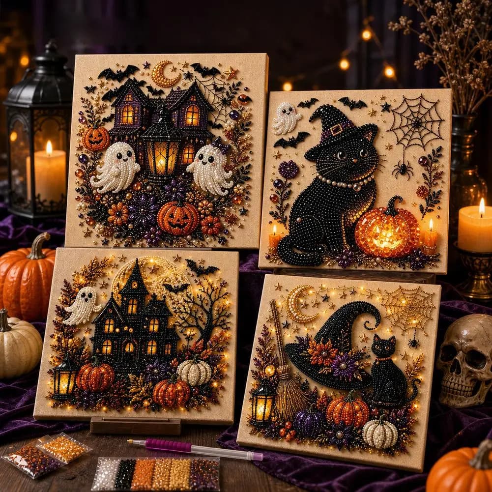 3D Handmade DIY Diamond Painting Kit Mosaic Pasting High-End Pearl Decoration Artwork Package for Creative Home Decor