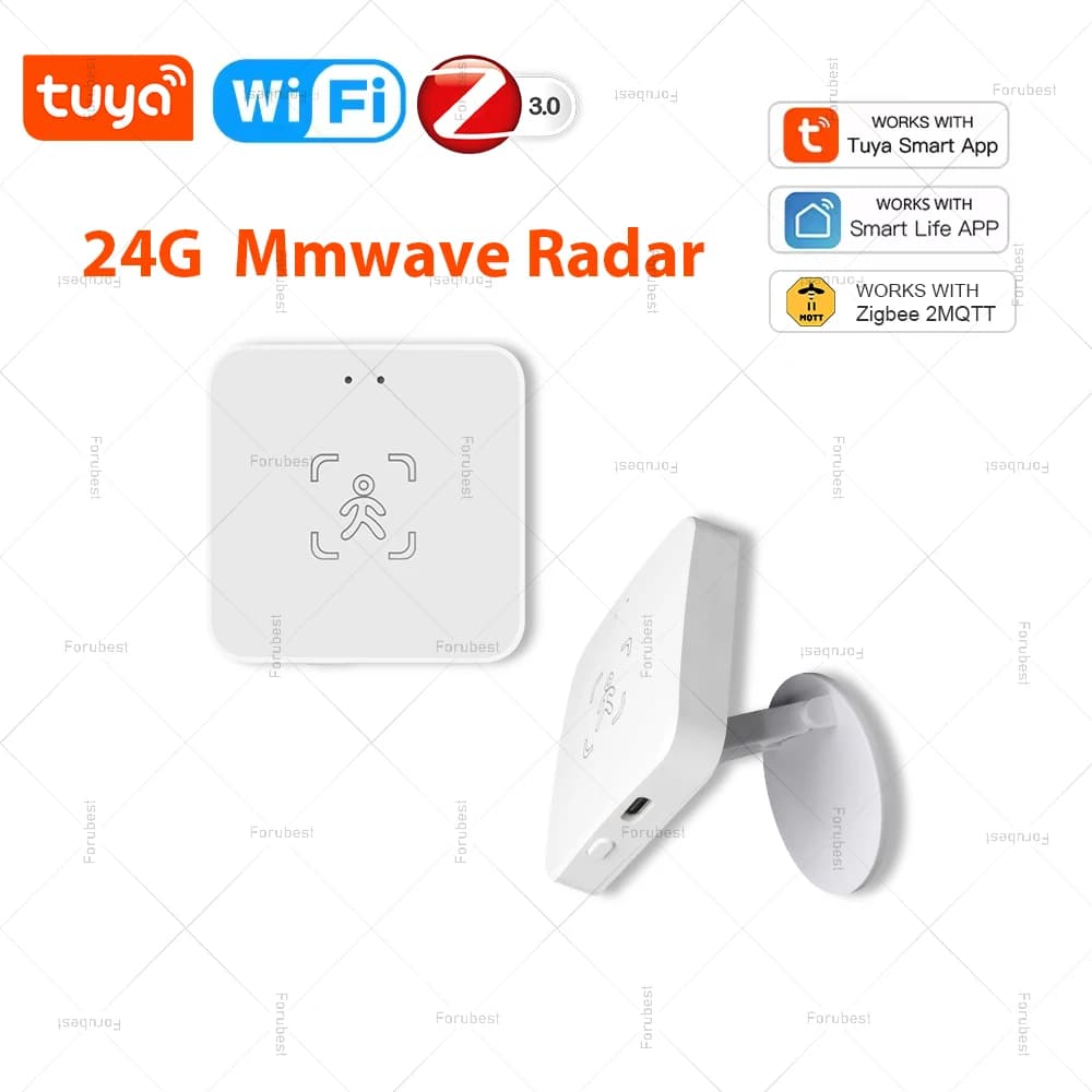 Tuya WiFi/Zigbee Rilevatore di Presenza Umana Intelligente 24GHz Mmwave Radar Rivelatore del Sensore di Movimento Per Vita Intelligente APP Supporto ZigbeeZMQTT