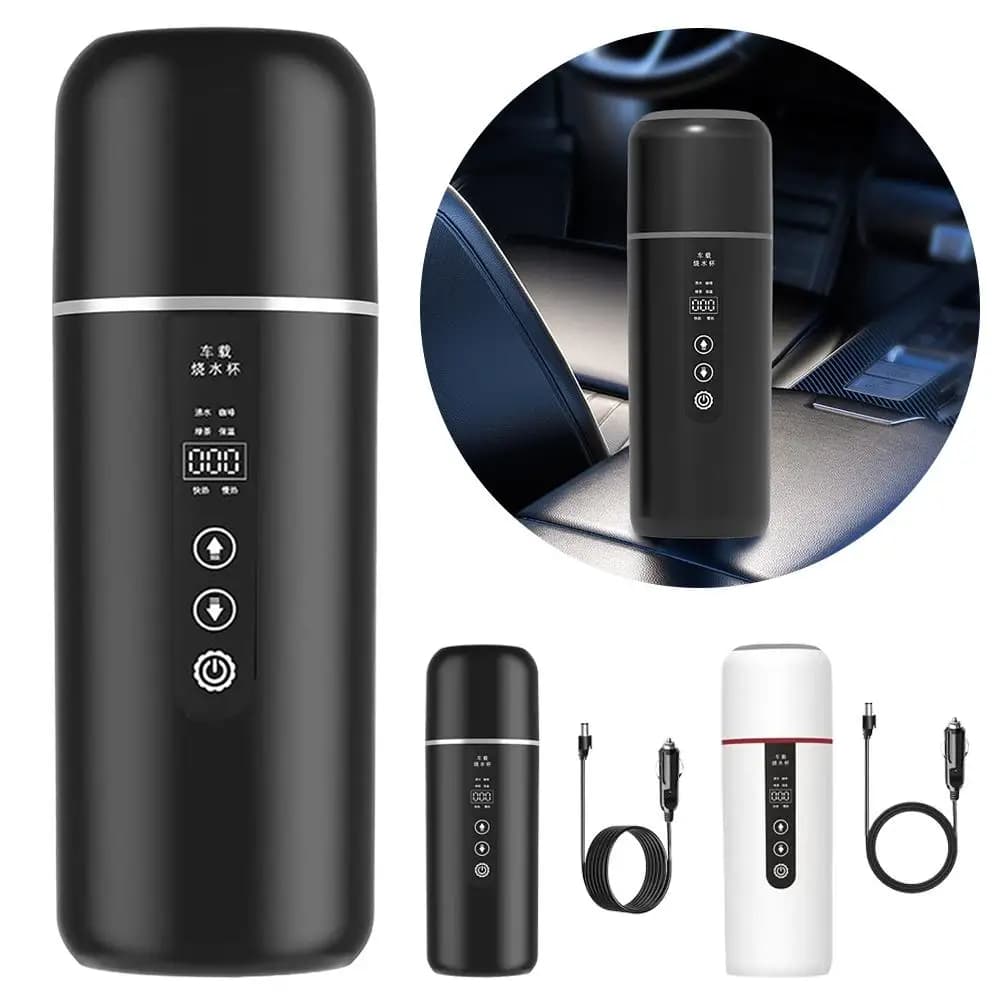 Tazza per auto con riscaldamento elettrico 12v/24v, tazza termica intelligente USB per auto e camion.