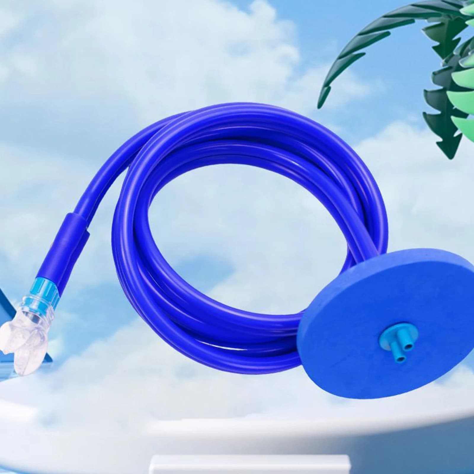 Respiratore a Secco Completo, Tubo per Respirazione Anti-perdita, Snorkel Riutilizzabile in Silicone Spesso, Attrezzatura per Immersione e Nuoto