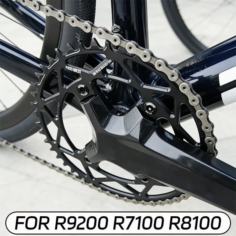 Corone per Bici da Strada 110 BCD a 4 Fori, Compatibili con R7100 R8100 R9200, Disponibili con 38, 40, 42, 36, 44, 46, 48, 50 Denti