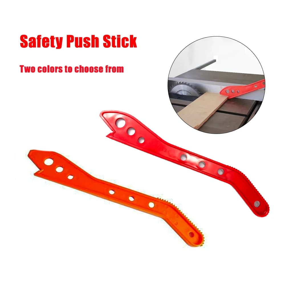Accessorio per blocco di spinta per la lavorazione del legno con bastoncino di spinta di sicurezza per sega da tavolo per utensili manuali per sega elettrica a nastro per trim invertito