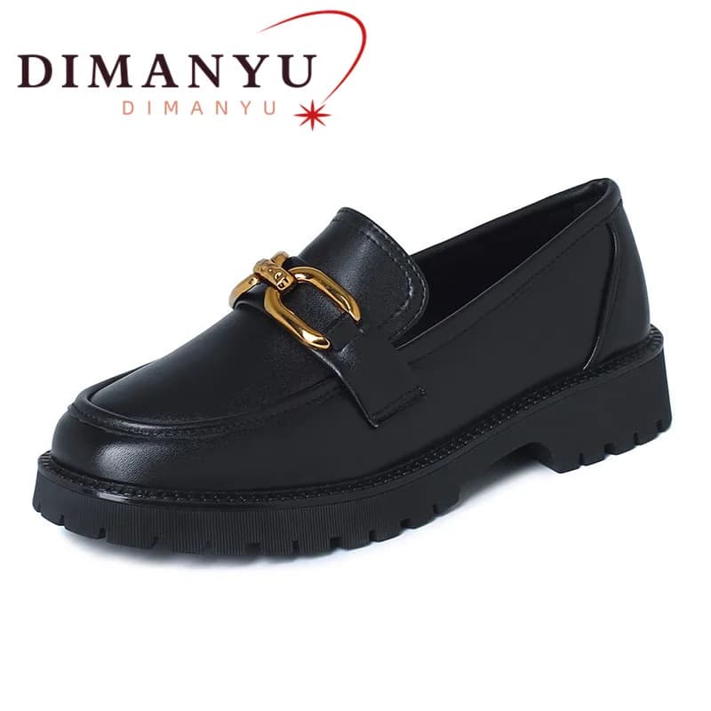 DIMANYU Women's Moccasins Large Shoes 41 42 43 Spring Lady Footwear Chunky Slip On Women's Platform Shoes