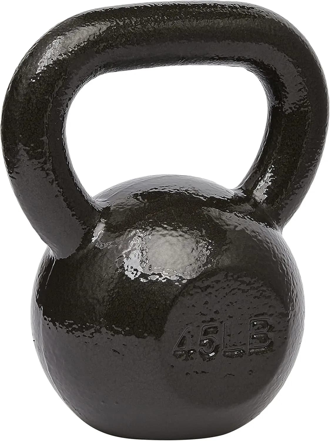 Kettlebell in solid cast iron for strength training - 45 pounds with structured handle