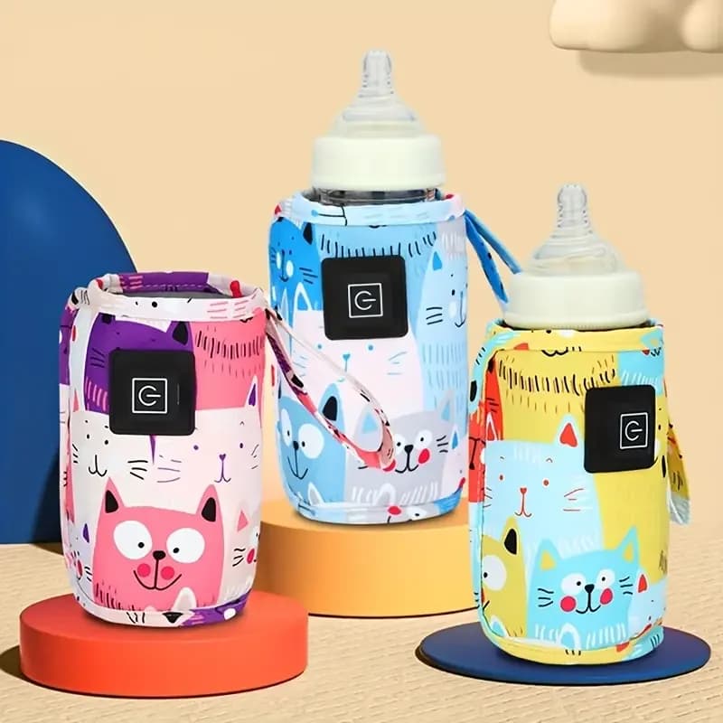 Scaldabagno USB per latte, borsa termica per passeggino da viaggio, scaldabiberon per allattamento, scaldabiberon portatile, Natale, Halloween