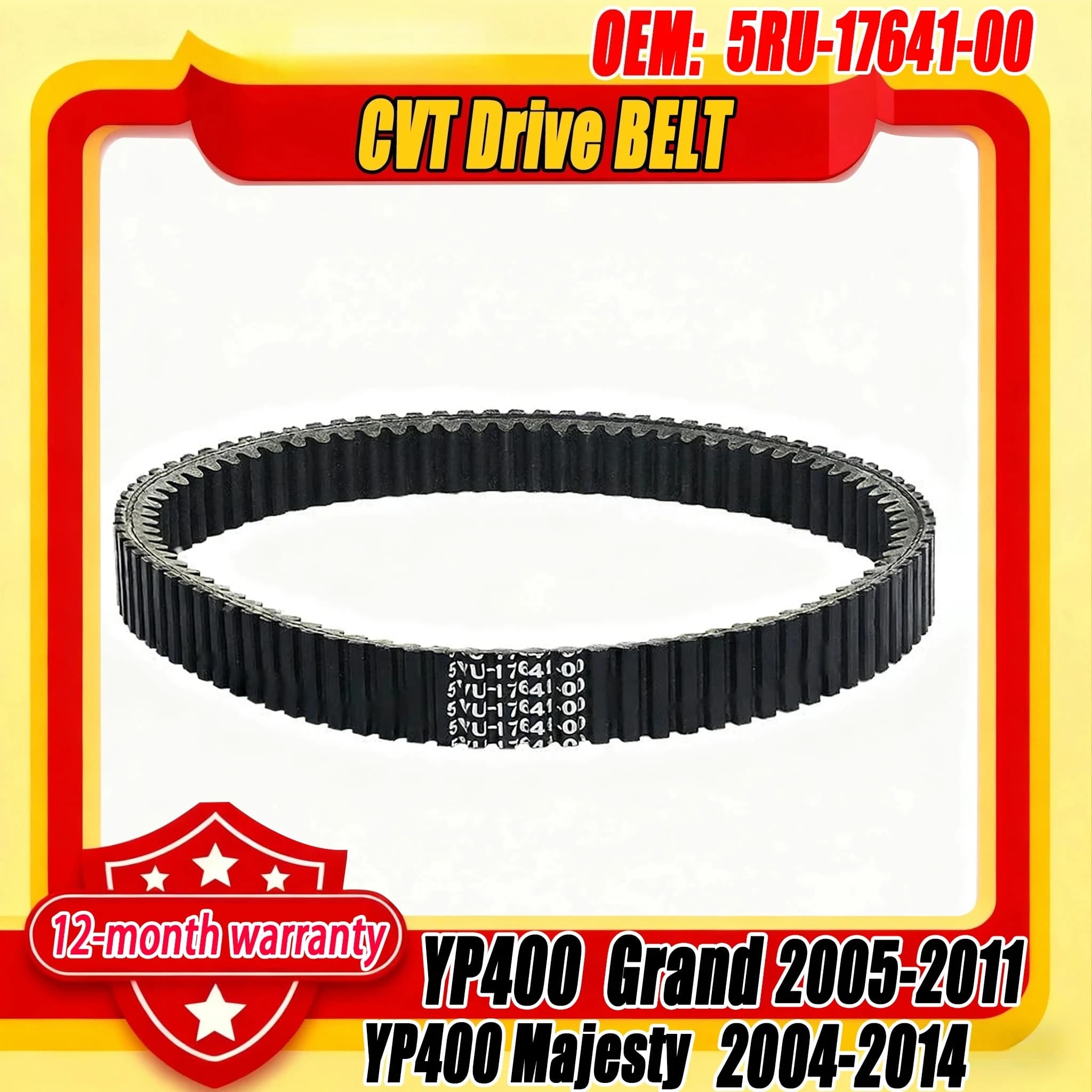 5RU-17641-00 WHB High quality Motorcycle Drive Belt For Yamaha YP400 Majesty 2004-2014 YP400 Grand 2005-2011 Spare engine parts