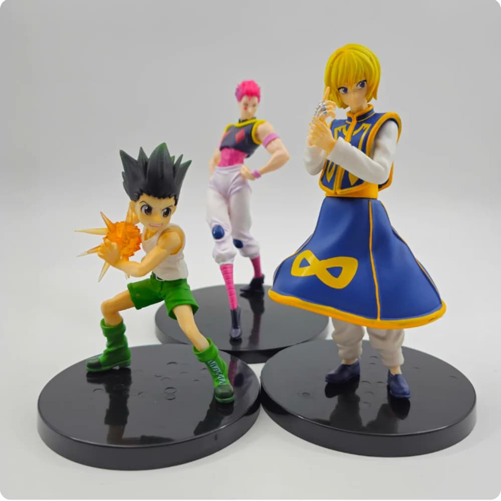 Action Figure Anime Hunter X Hunter 18cm Hisoka/Gon Freecss/Kurapika, Modellino in PVC, Giocattoli Regalo per Bambini