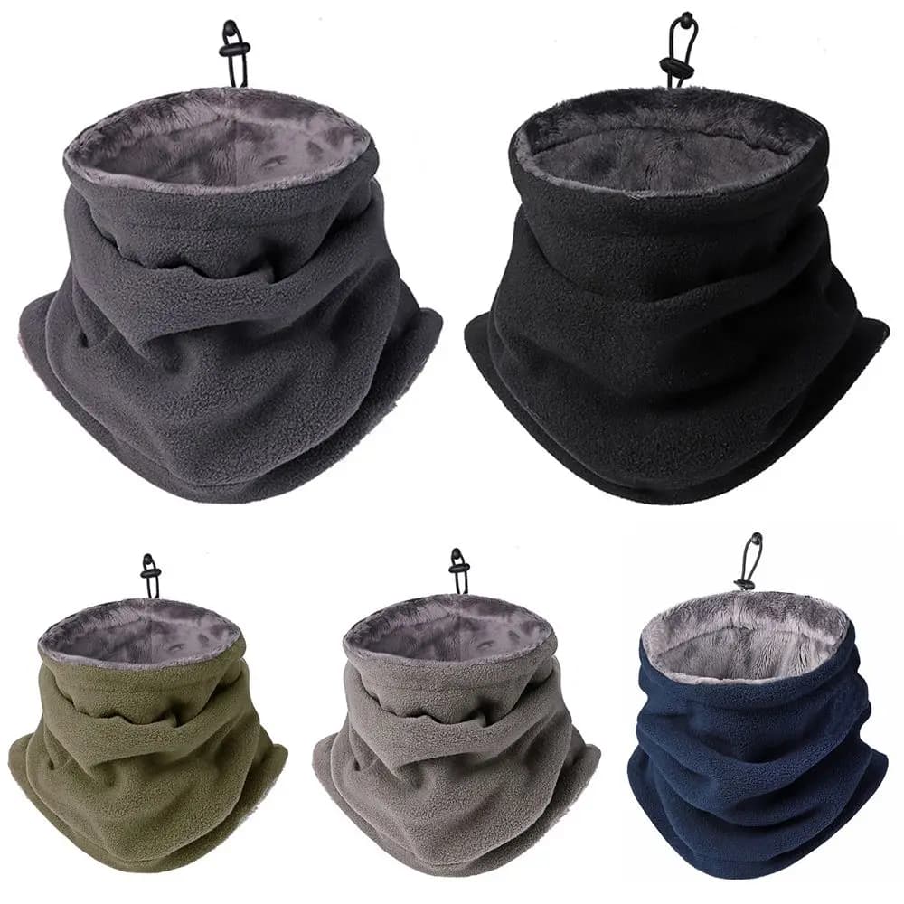 Scaldacollo in pile polare caldo morbido Sport sciarpa pesca pattinaggio corsa maschera per il viso ciclismo copricapo campeggio escursionismo cappello