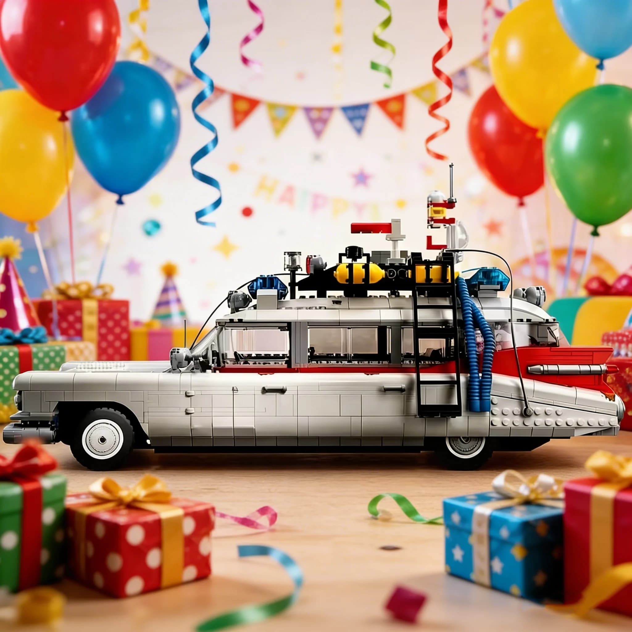 Set di Blocchi da Costruzione Creativi per Veicoli, Modellino Auto Giocattolo, Kit Auto, Regali di Halloween e Natale 10274 Compatibile con Particelle Lego