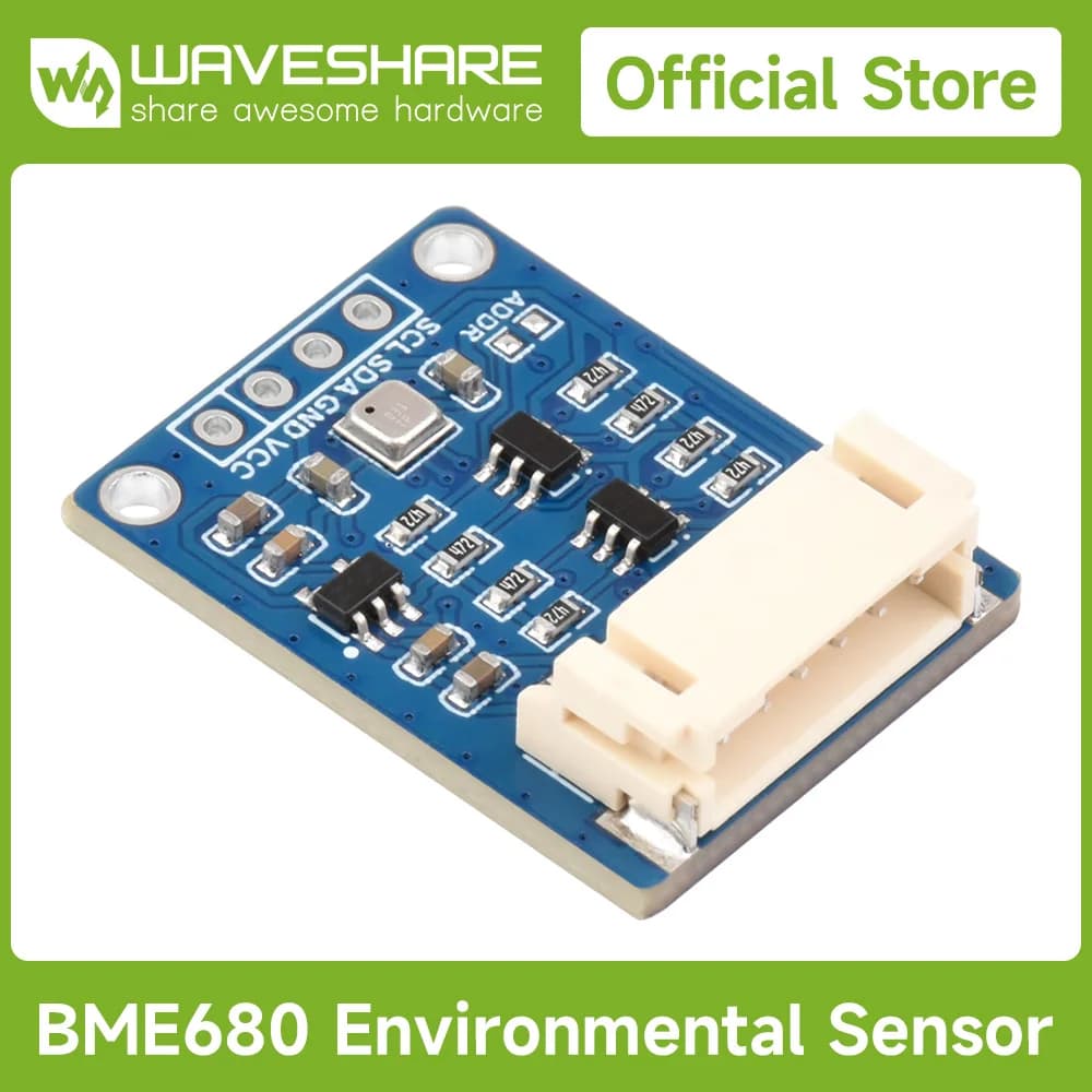 Waveshare BME68X Environmental Sensor, Temperature, Humidity, Barometric Pressure, Gas Detection, for Arduino/Raspberry PI