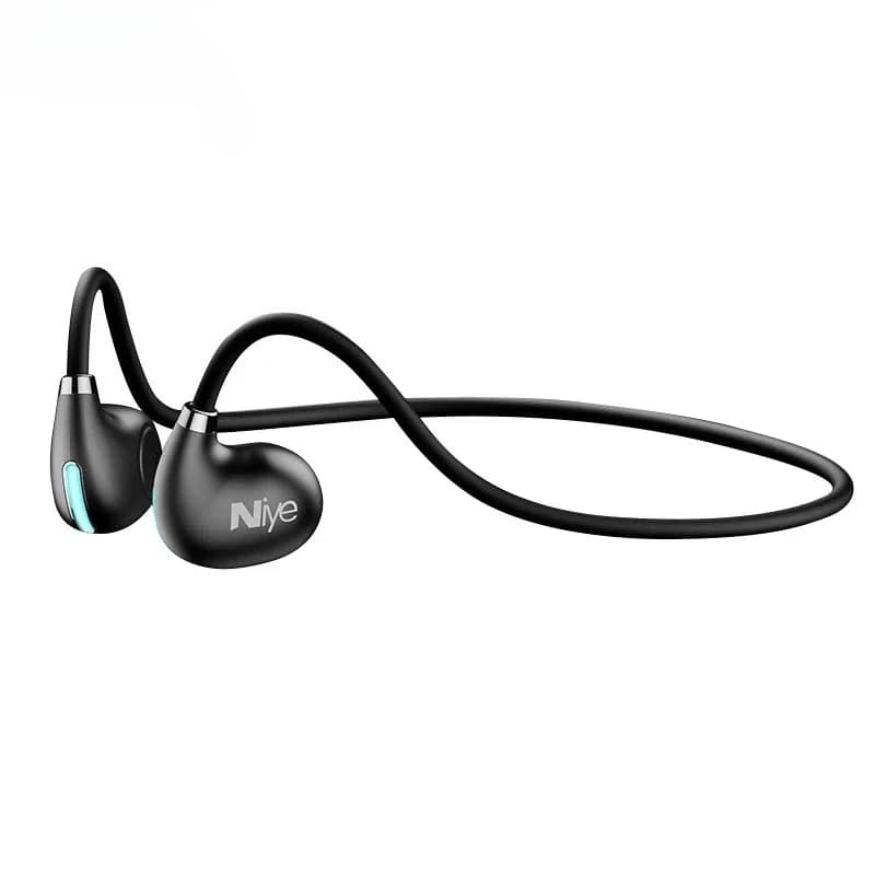 Auricolare Bluetooth senza fili per conduzione aerea Auricolare Bluetooth 5.3 con orecchio sospeso con microfono Auricolare sportivo HD a bassa latenza