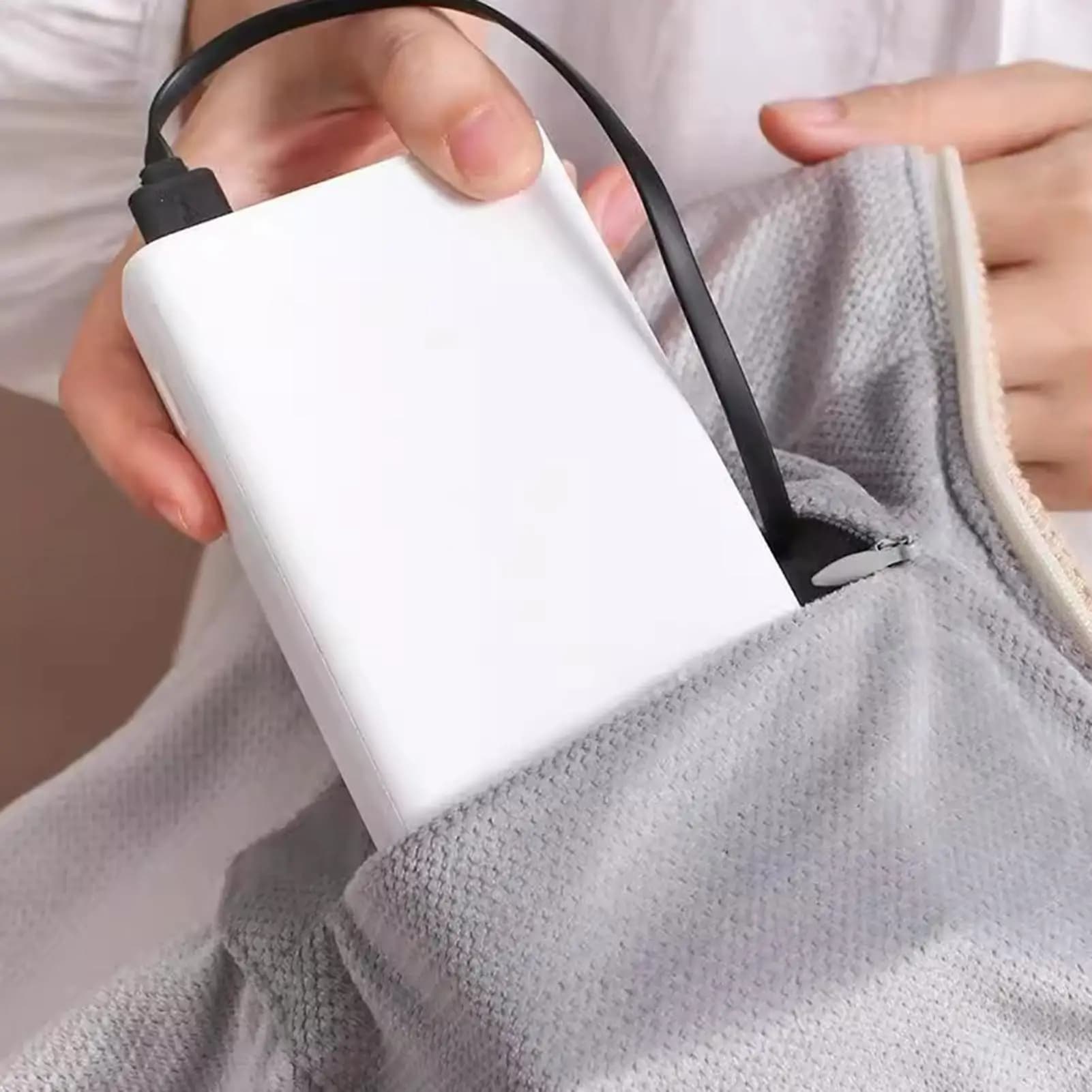 Coperta riscaldata portatile Scialle riscaldato USB a 3 livelli con spegnimento automatico Coperta calda elettrica per viaggi all'aperto in ufficio in campeggio