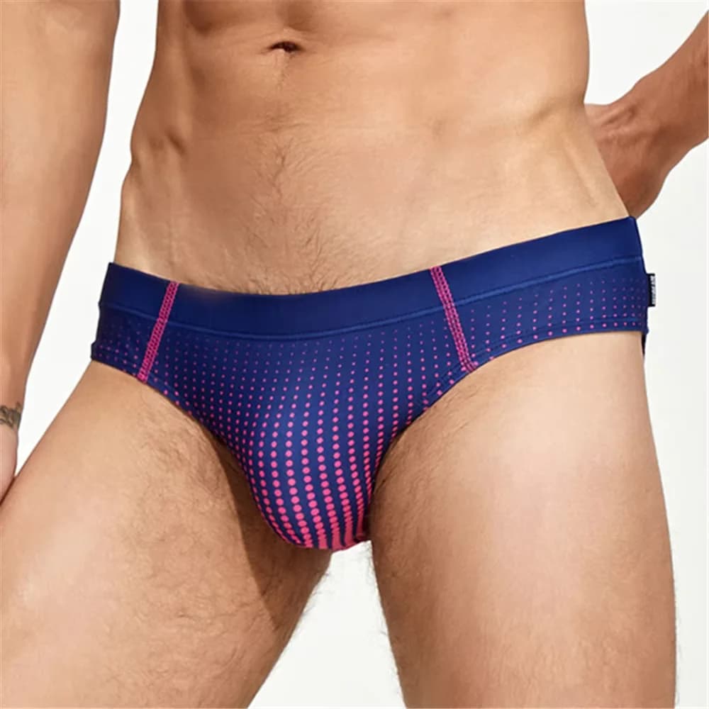 Swimming Briefs for men Dot Pattern Swim Shorts quick drying Bathing Suits for Hot Spring Pool & Beach Wear Swimsuits Swimwear