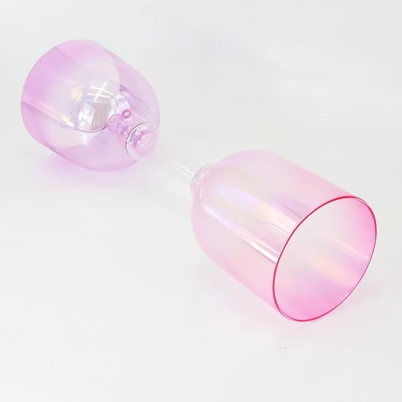 Double‑Headed Handheld Quartz Crystal Singing Bowl, Portable Percussion Instrument for Meditation, Yoga, Sound Healing & Ear Therapy