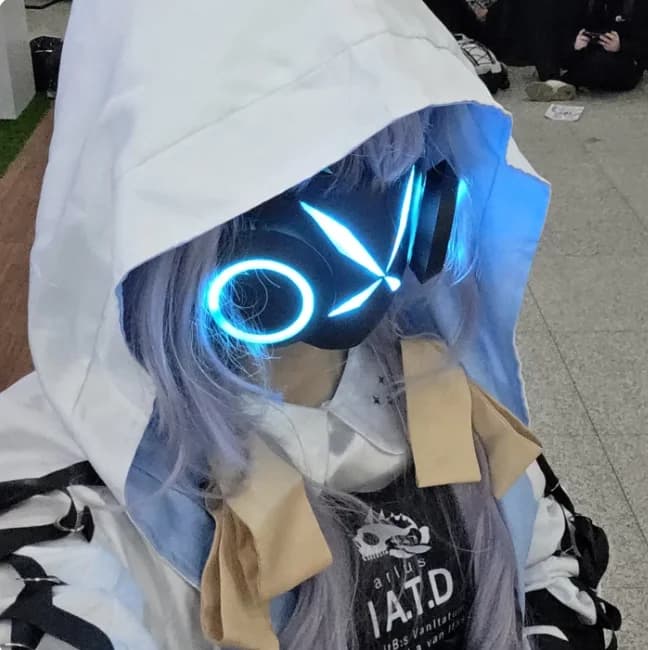 Anime Atsuko Hikari‌ The Animation Cosplay Mask Shine Face Shield Accessories Props Halloween A Friend's Birthday Gift
