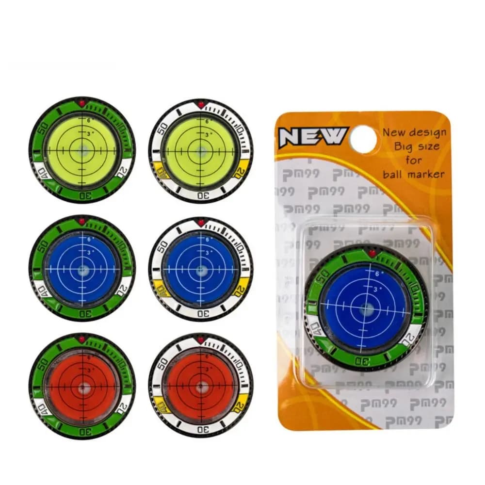 Strumenti da golf ad alta precisione Livellatore Indicatore di palline Strumento di allenamento Misuratore di pendenza da golf Design versatile Trasparente e trasparente